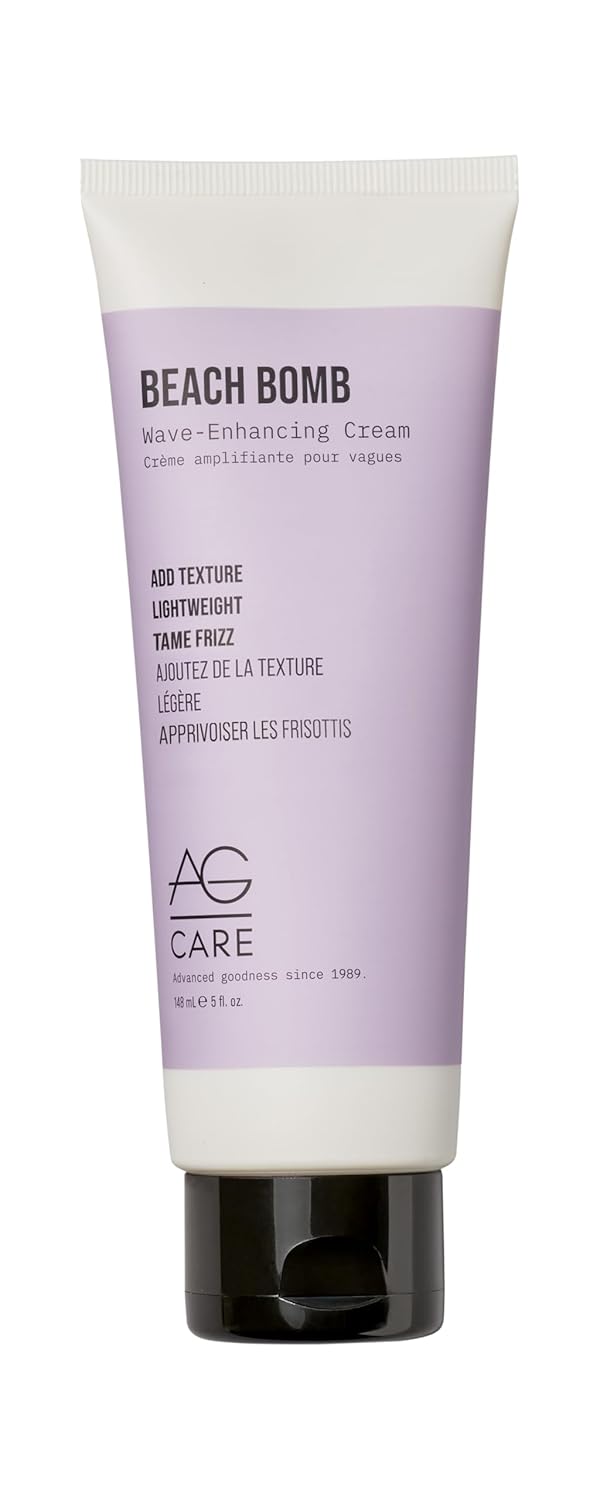 Beach Bomb Wave-Enhancing Cream - AG Care 5 Fl Oz | Perfect for Curly Hair