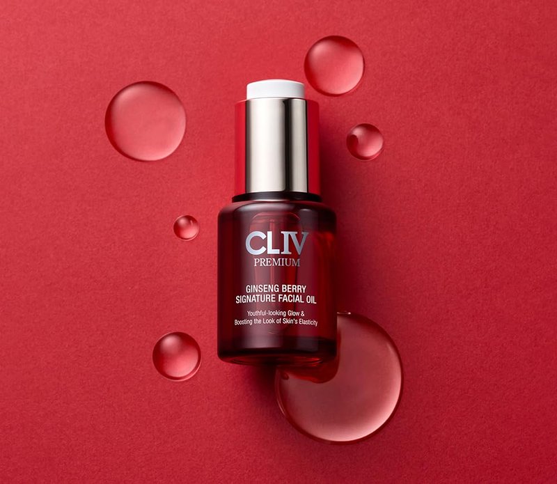 CLIV Ginseng Berry Premium Facial Oil, Moisturizing, Elasticity, Nourishing (Face Oil 0.67 fl.oz)