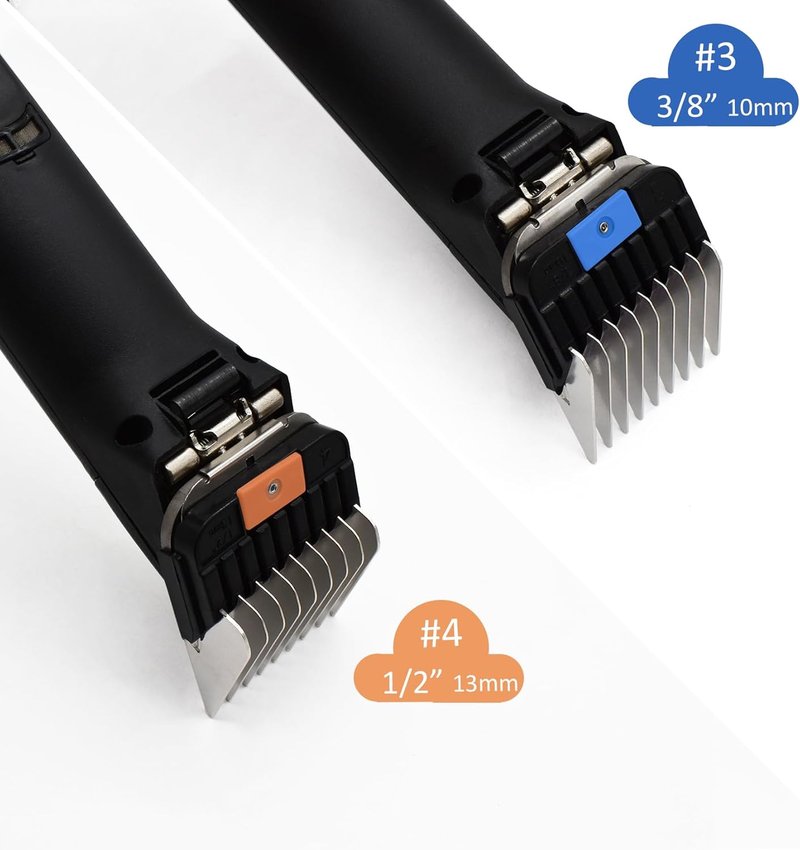 Professional Animal Grooming Combs - Stainless Steel Attachment Guide for A5 Detachable Blade Clippers | Compatible with Wahl, Andis, Oster