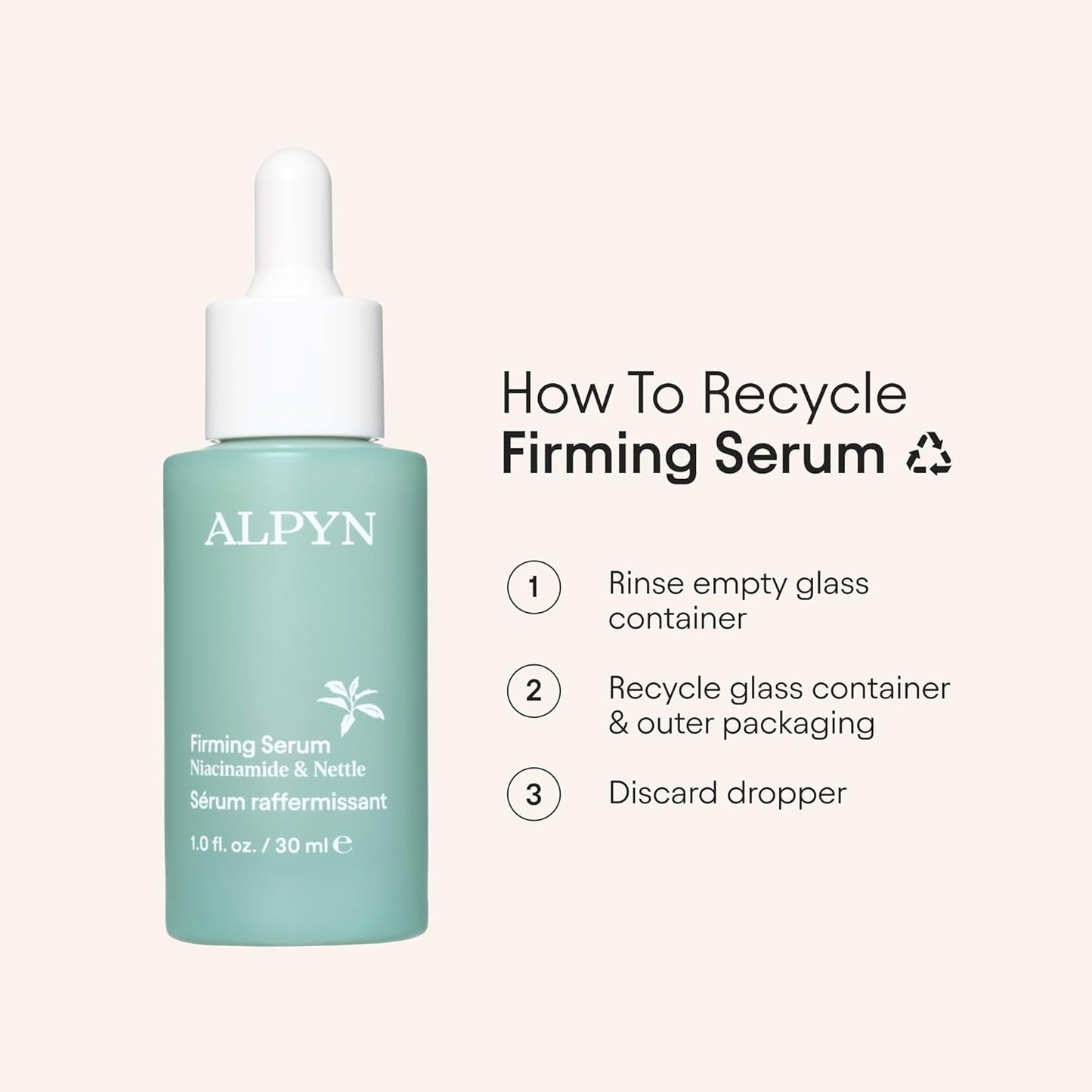 Alpyn Wild Nettle & Niacinamide Firming Serum - Smooth, Plump & Hydrate Skin | 1 oz / 30 ml