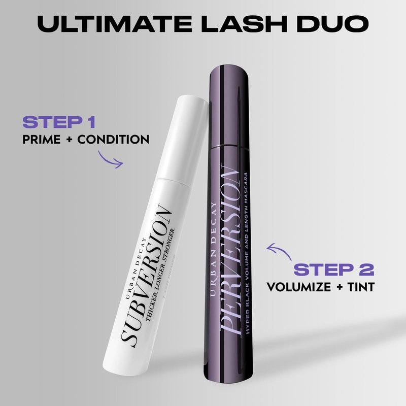 Urban Decay Subversion Lash Primer - Lengthening & Volumizing Mascara Primer, Protects, Preps & Conditions Natural Eyelashes, Nourishing Panthenol & Vitamin E, Cruelty-free, Paraben-free - 0.28 fl oz