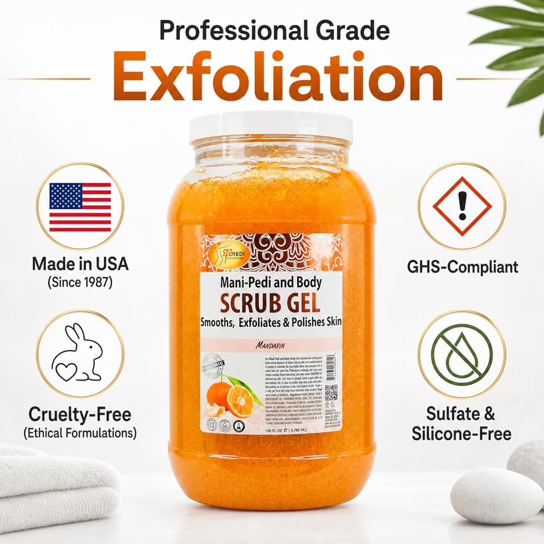 SPA REDI Professional Foot Treatment | Holistic Exfoliating Pedicure Solution for True Skin Rebirth | Visibly Smooth, Deeply Hydrated Feet & Elevated Client Satisfaction (Gallon)