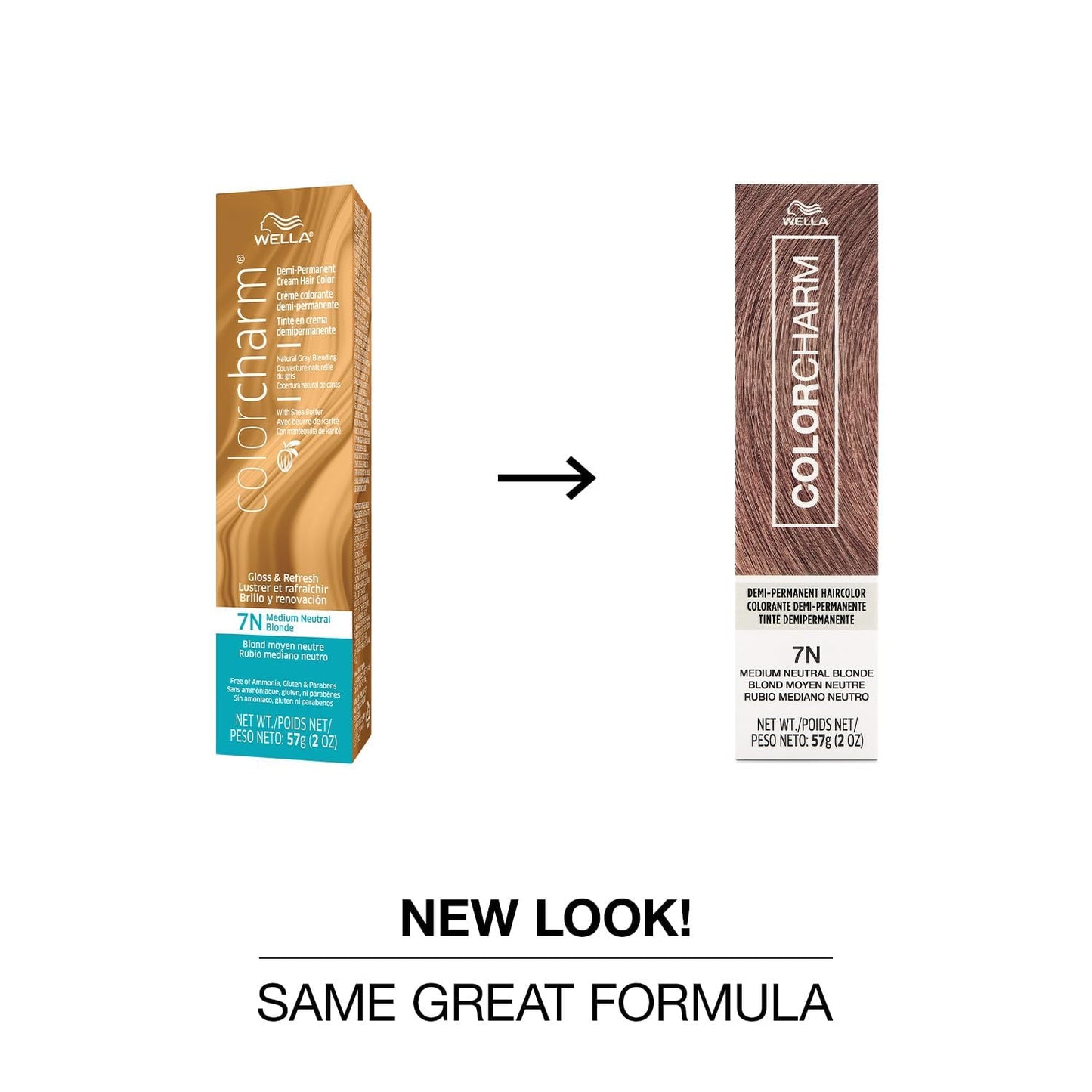 COLORCHARM Demi Permanent Hair Color 7N Medium Neutral Blonde Gloss, Refresh & Tone 2 Fl Oz
