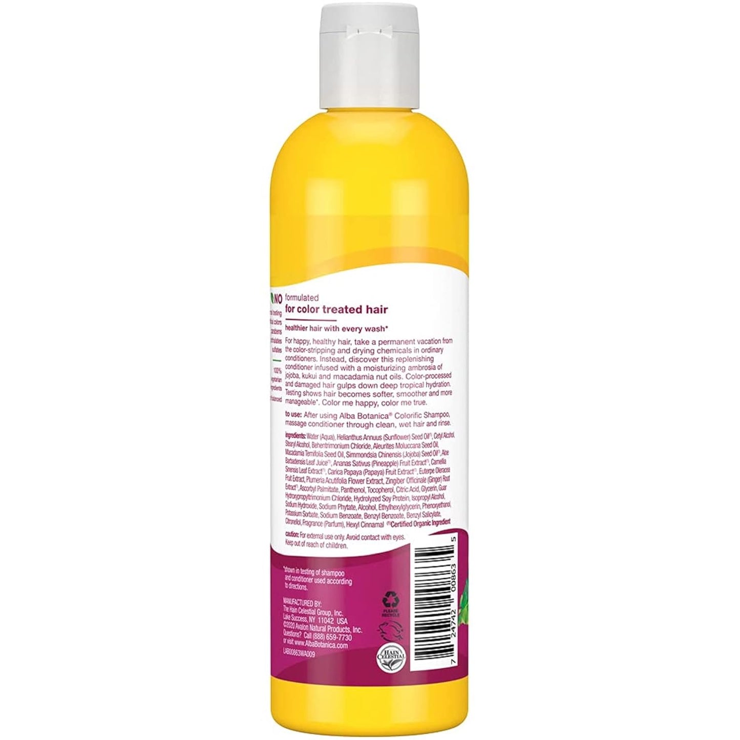 Alba Botanica Colorific Conditioner - Plumeria Scent, 12 Oz | Nourishing Hair Care