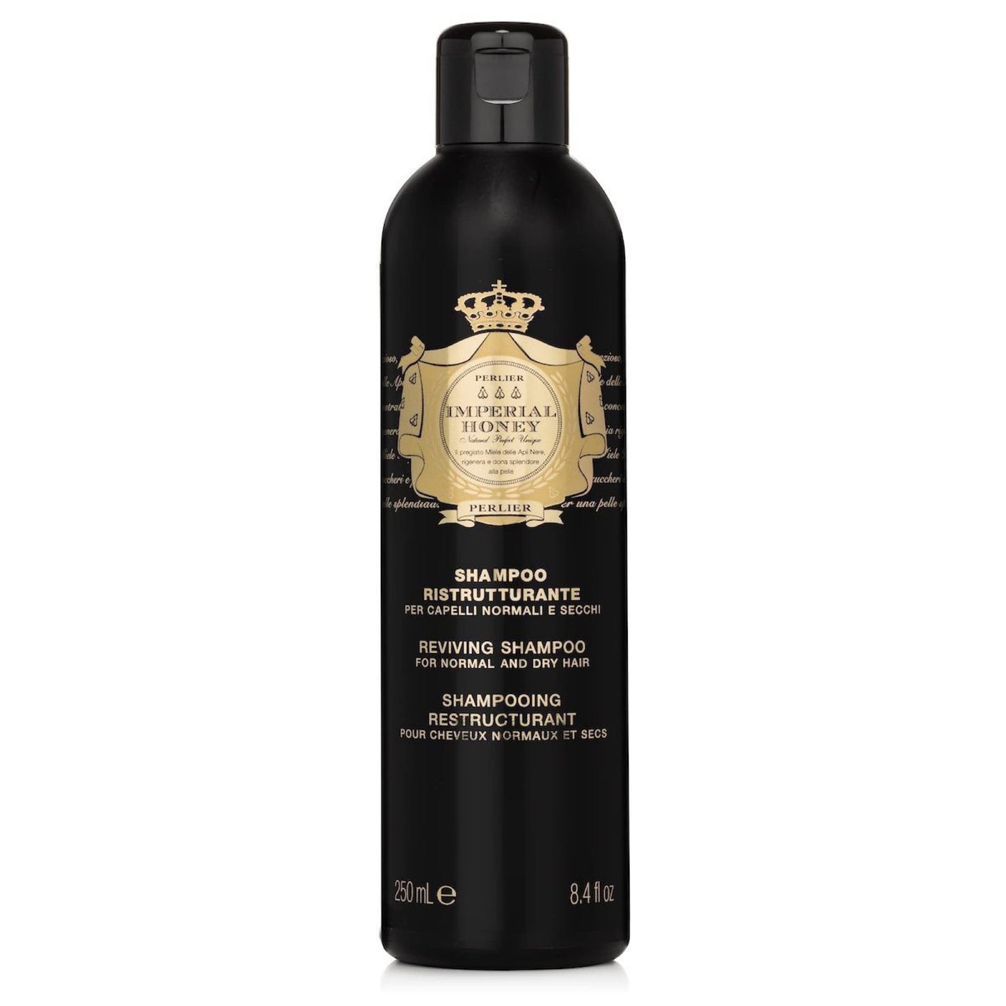 Perlier Imperial Honey Shampoo - Luxurious Moisturizing Shampoo For Regular, Dry, Or Itchy Scalps, Help Curl And Shine Your Hair With Imperial Honey Hydrating Shampoo 8.4 Fl Oz, 250 ml