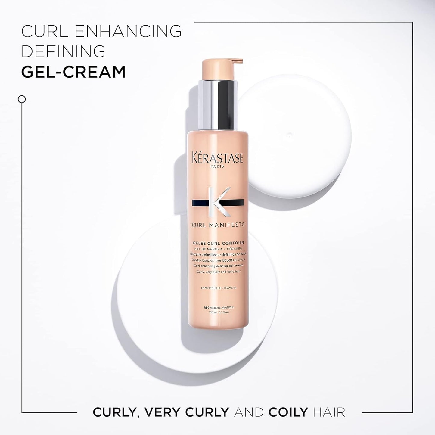Kerastase Curl Manifesto Gelee | Enhance Curl Definition & Reduce Frizz | With Shea Butter | For All Curly Hair Types