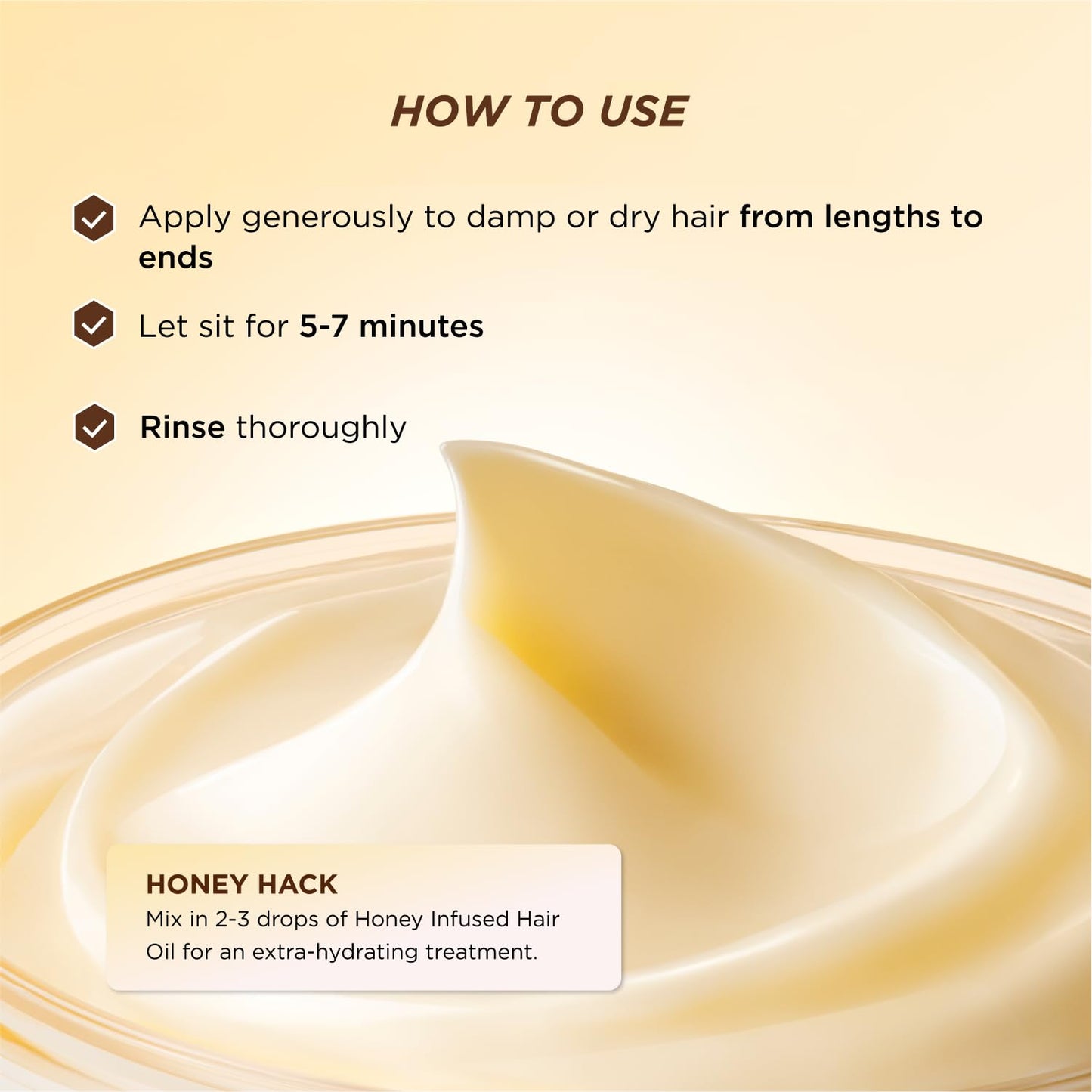 Gisou Honey Gloss Ceramide Therapy Hair Mask – Deep Repair & Hydration with Mirsalehi Honey, Ceramides & Hyaluronic Acid