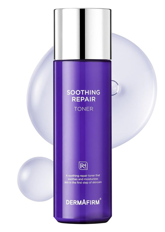 DERMAFIRM Soothing Repair Face Toner R4 | Hydrating Moisturizing & Soothing Toner for Skin Troubles w/Eucalyptus, Peptide & Collagen | Gentle for All Skin Types No Animal Trials No Paraben 6.76 fl oz