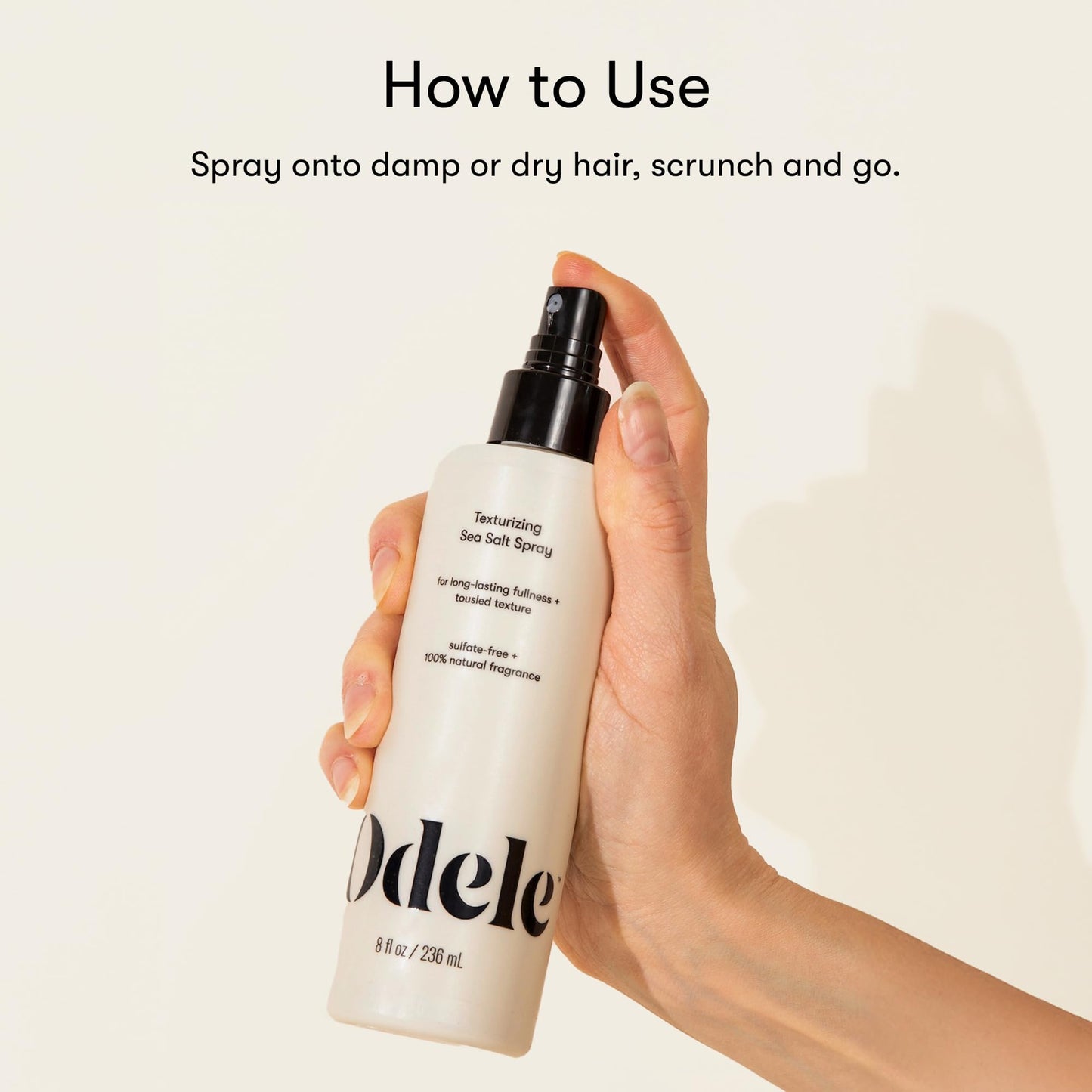 Odele Texturizing Sea Salt Spray, Boosts Volume & Definition, 8 fl oz
