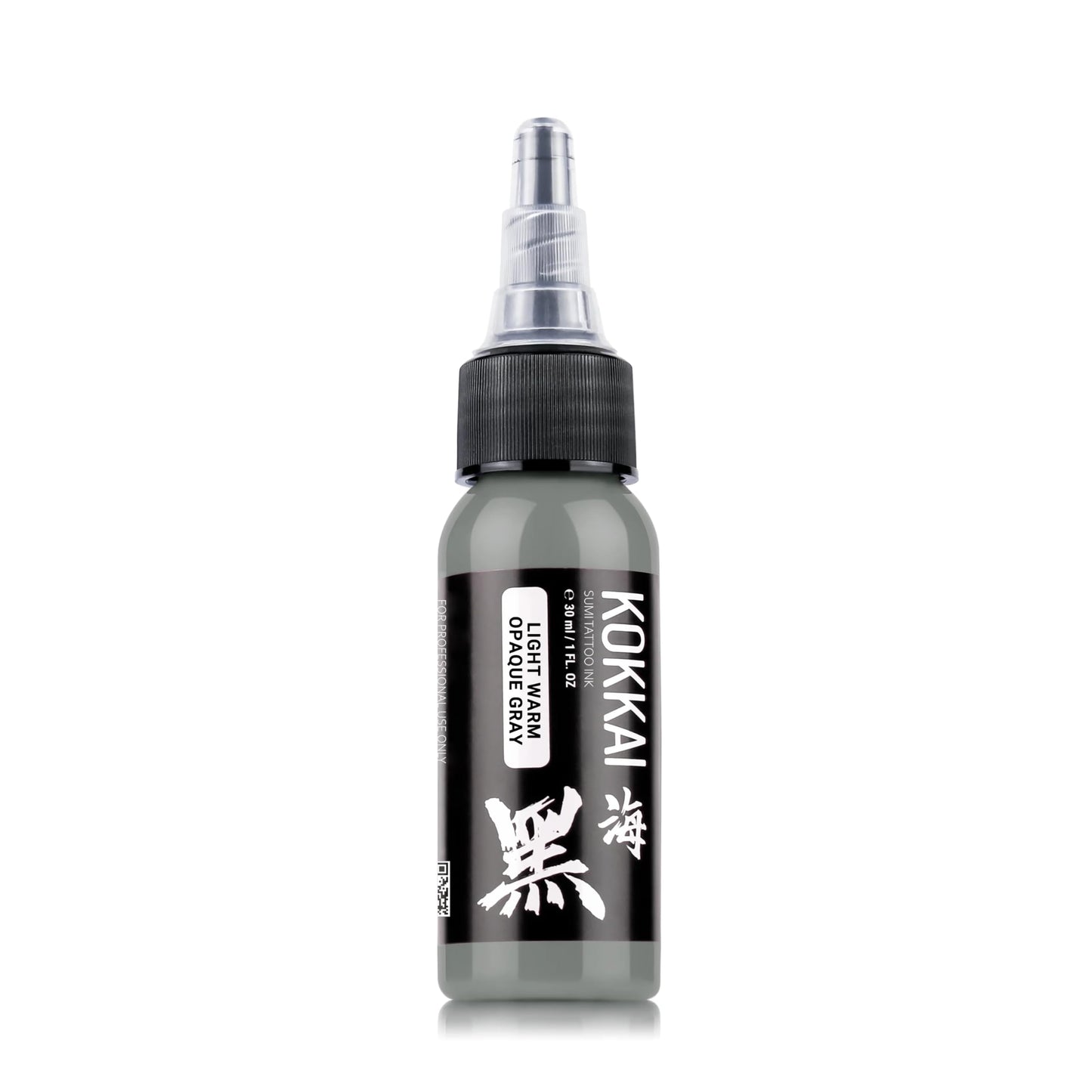 Kokkai Sumi Warm Opaque Gray Tattoo Ink Set, Premium Quality, Precision Medium Viscosity, Rich Hue, Quick Healing, Acrylic-Free, Water-Based, Ready-to-Use Ink for Precision Tattooing (Set of 5, 1 oz)