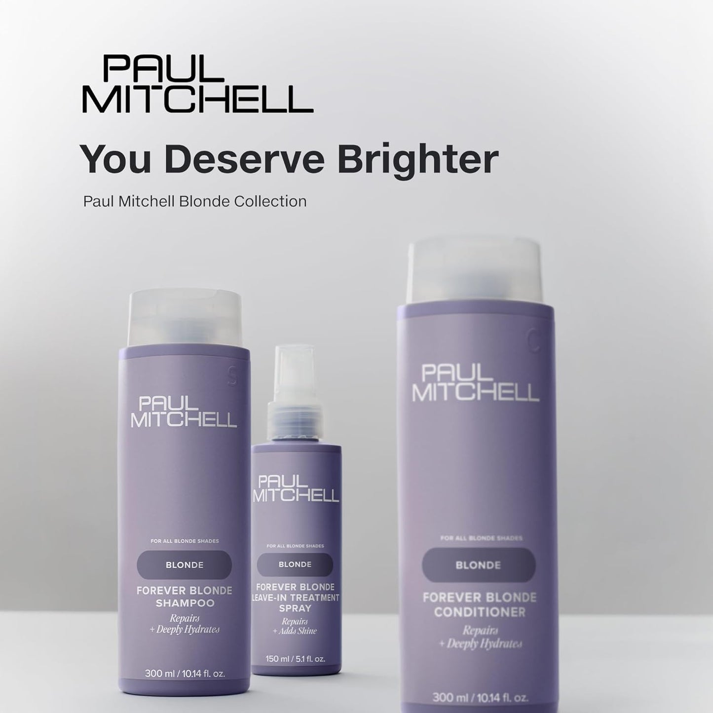 Paul Mitchell Forever Blonde Leave-In Treatment Spray - Repairs & Adds Shine for Bleached Hair | 5.1 fl. oz