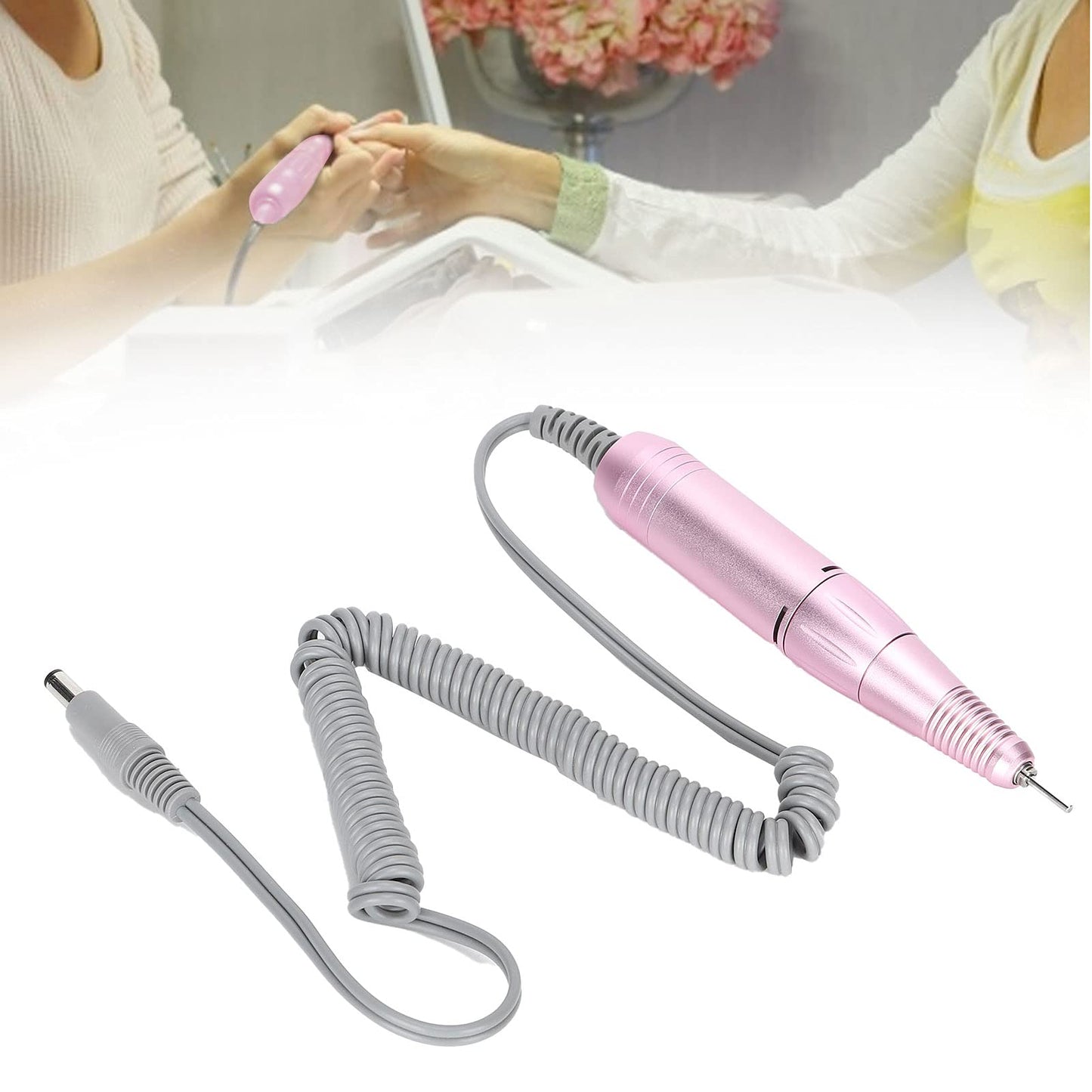 35000RPM Manicure Nail Drill Replacement, Professional Nail Drill Handpiece, Electric Nail Polishing Machine Grinder Nail Polishing Machine Handle Accessory