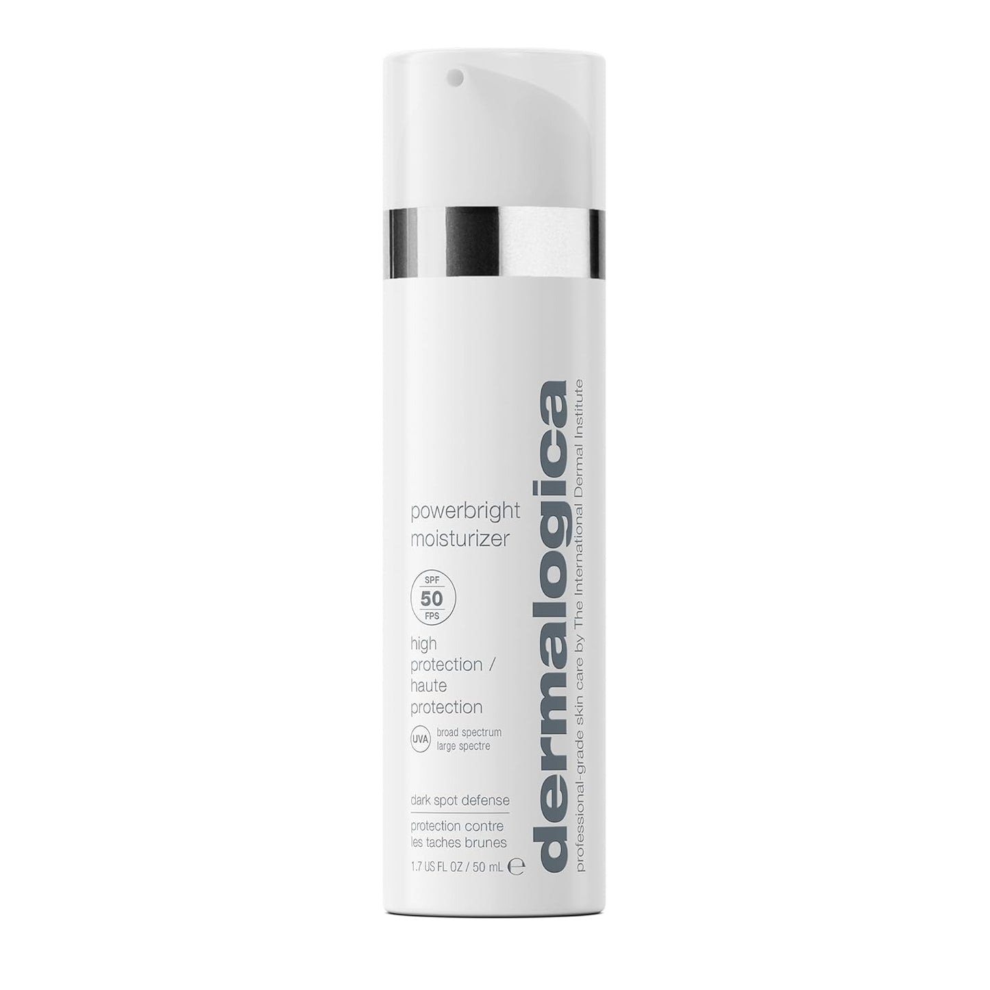 Dermalogica Powerbright Moisturizer SPF 50 | Facial Sunscreen with Niacinamide & Hyaluronic Acid - 1.7 Fl Oz