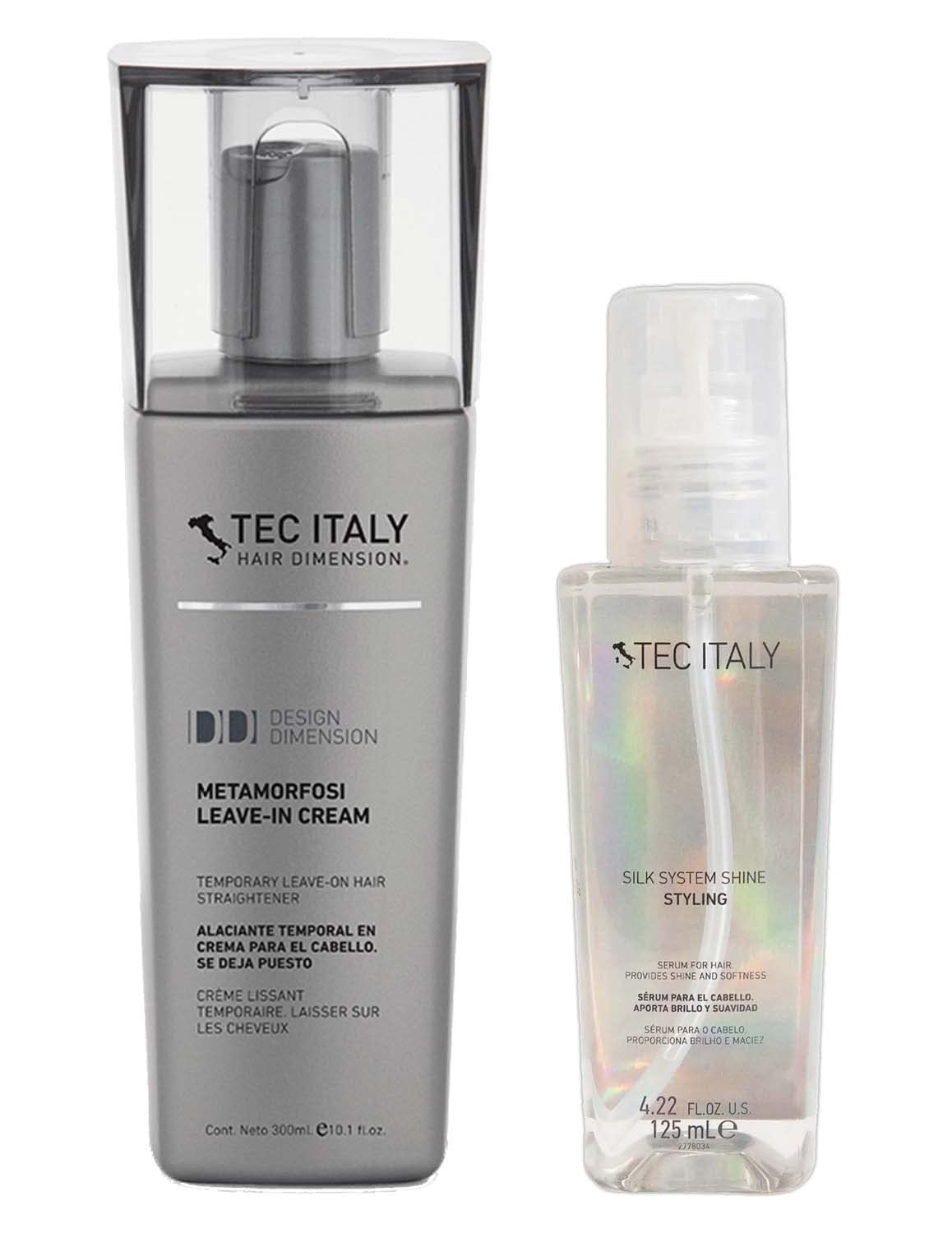 Frizz Hair Control Pack - Metamorfosi Leave-In Cream & Silk System Shine | 8.5 oz