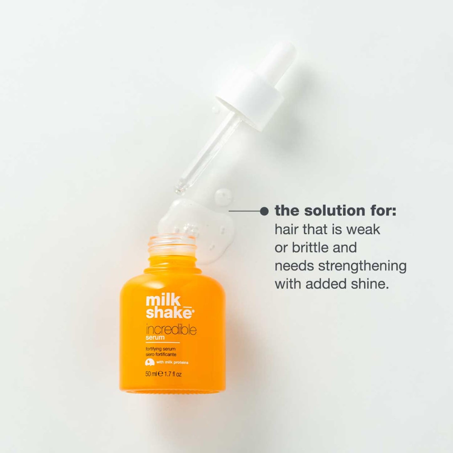 milk_shake Incredible Serum | Fast-Absorbing Scalp Serum | Supports Healthy Scalp & Hair from the Root | With Milk Proteins, Fruit Extractsm Pumpkin Seed, Caffeine and Biotin Scalp Serum, 1.7 fl oz