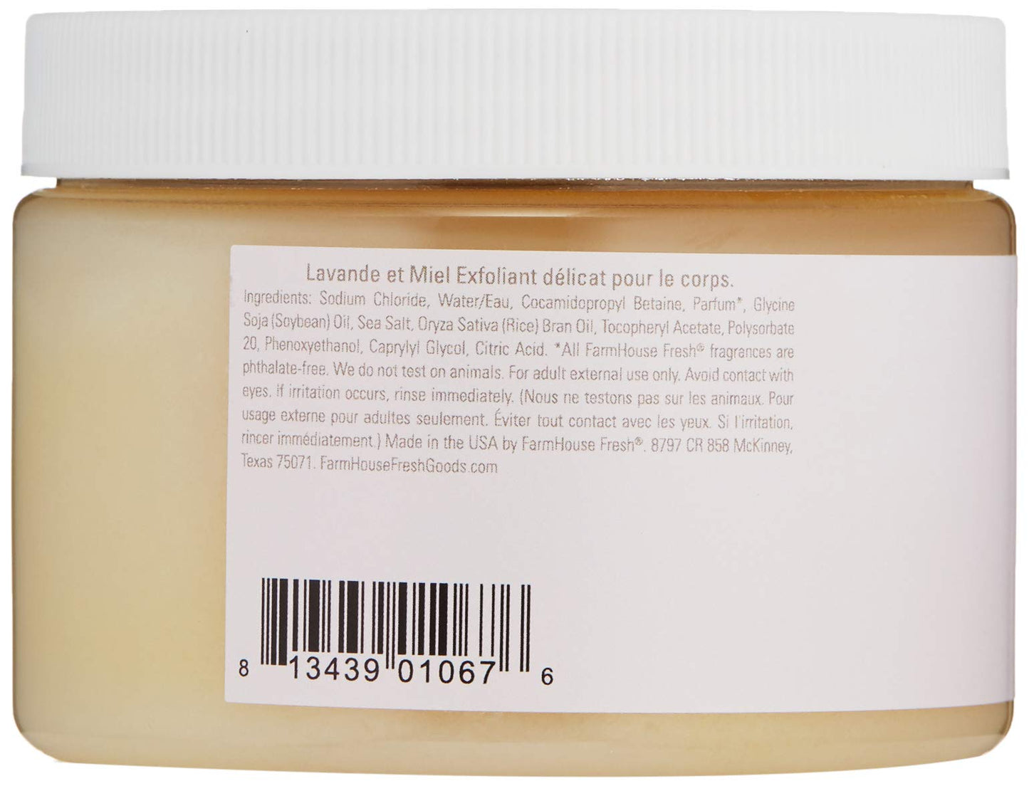 Farmhouse Fresh Honey-Lavender Fine Grain Salt Scrub 13.6 oz.