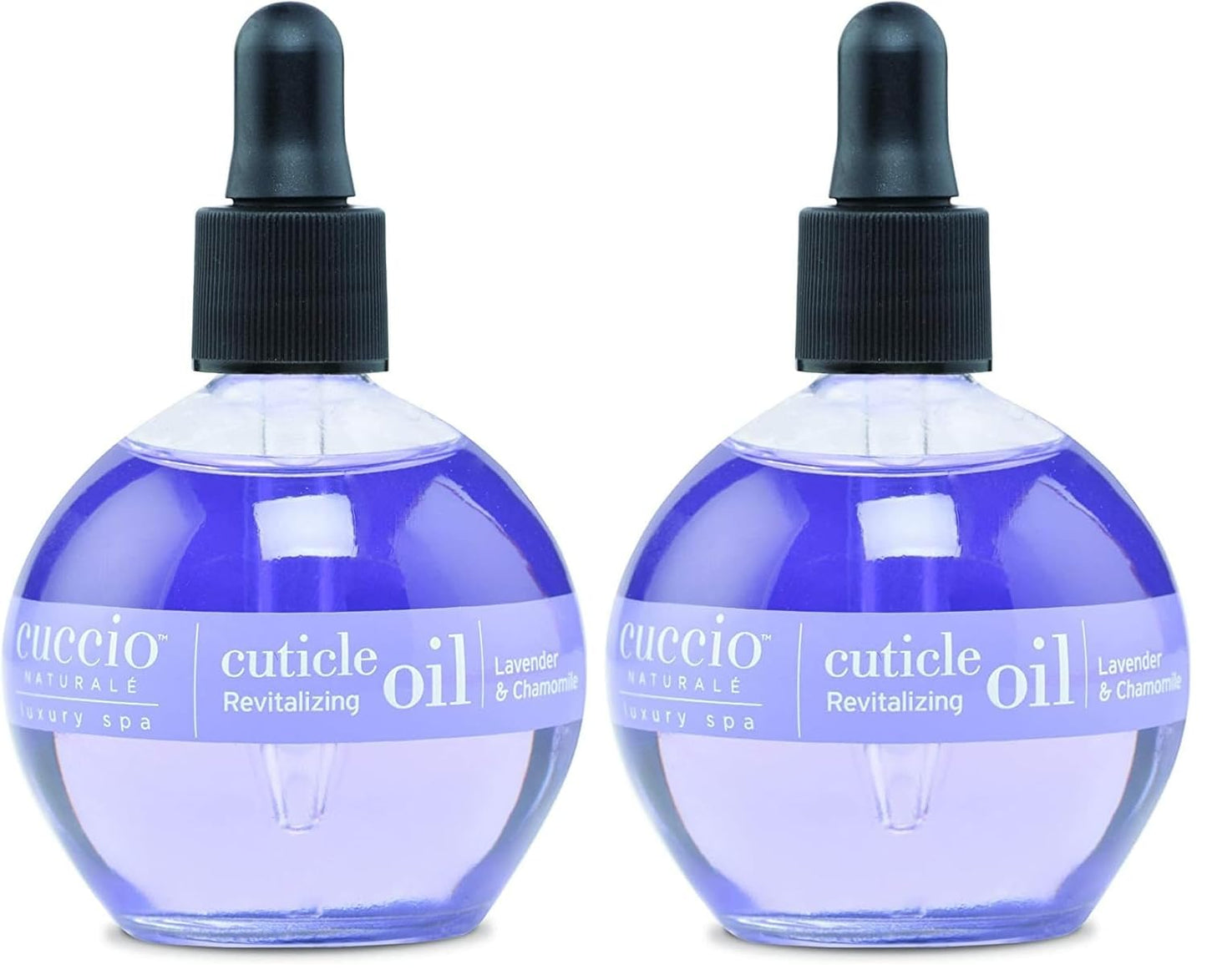 Cuccio Naturale Revitalizing Hydrating Cuticle Oil - Repair Damaged Skin & Nails - Vanilla Bean & Sugar - 2.5 Oz (Pack of 2)