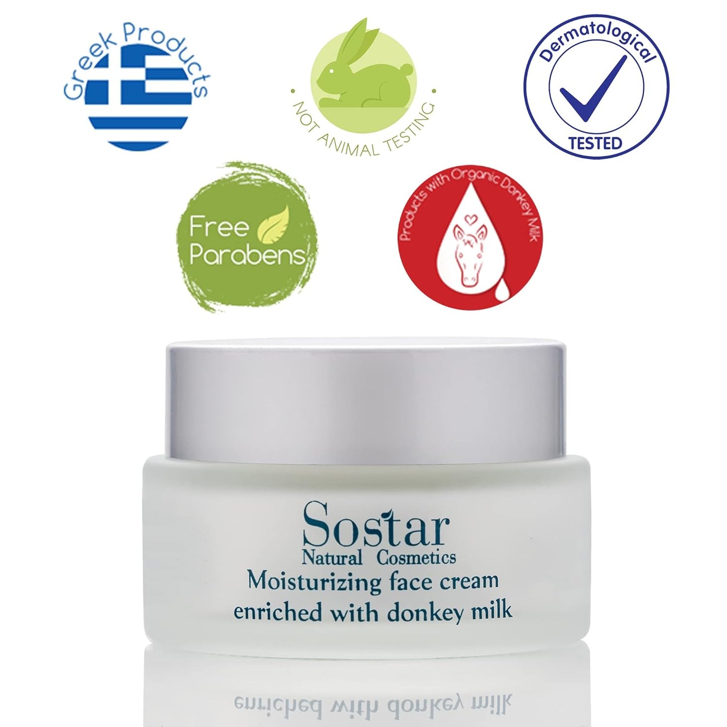 Sostar Moisturizing Face Cream - Hydrating Donkey Milk Formula | 50ml