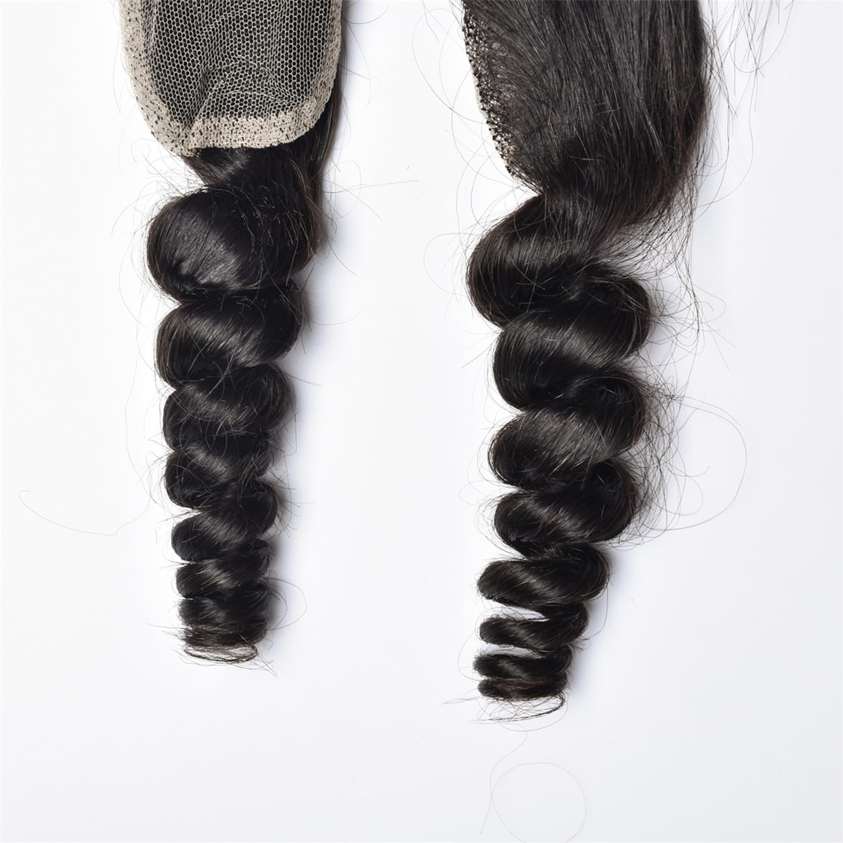 Brazilian Loose Wave Lace Closure - 100% Unprocessed Virgin Human Hair | Natural Black, 14 Inch, Pre-Plucked with Baby Hair