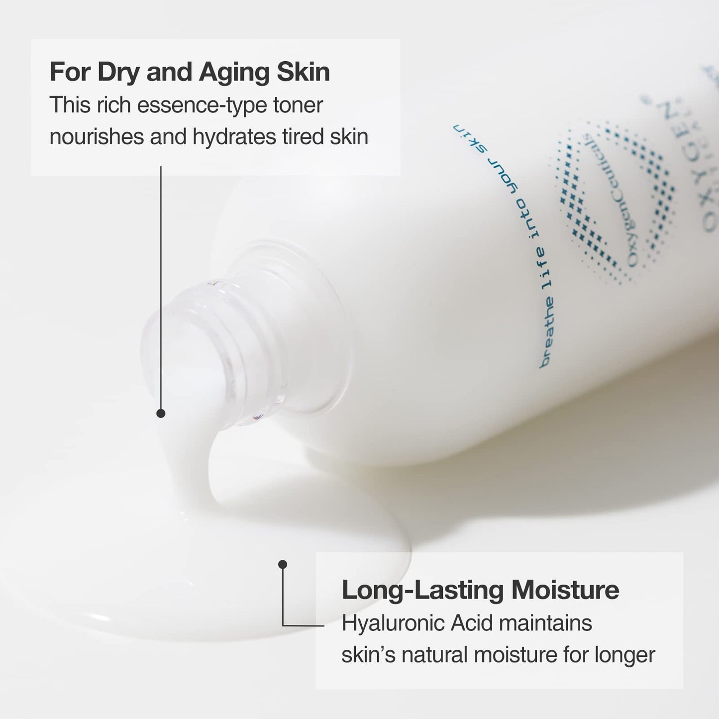 OxygenCeuticals Nutrient Toner – Essence-Type Hydrating Toner for Dry Skin, Deep Moisture & Nourishing Care with Sodium Hyaluronate, Portulaca & Allantoin Extracts. 4.05 fl.oz (120ml)