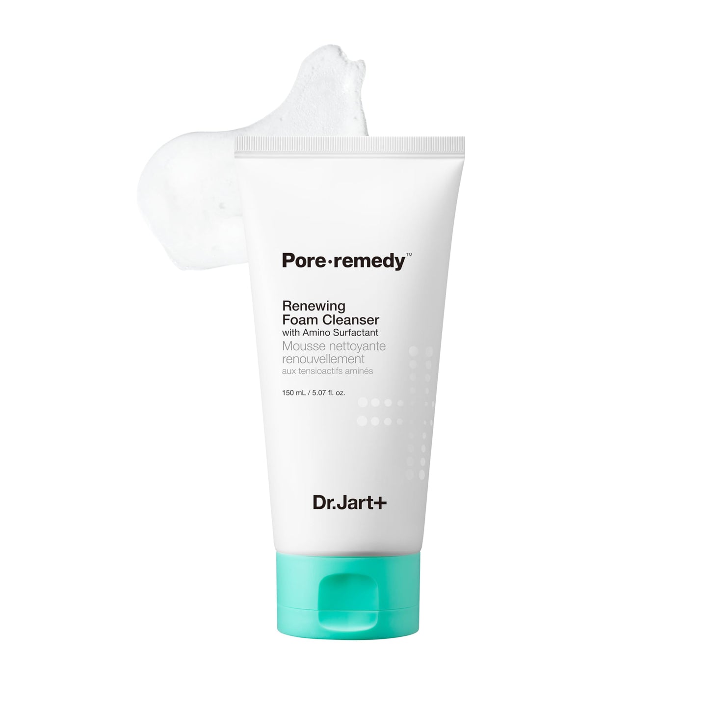 Dr.Jart+ Pore Remedy Renewing Foaming Koream Face Wash Cleanser with Glycerin | Korean Skin Care, 5.07 Fl Oz