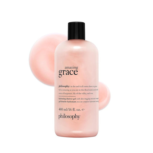 Philosophy Amazing Grace Hydrating Bath & Shower Gel - Soothes Dry Skin with Vegan Formula | Gentle Cleansing