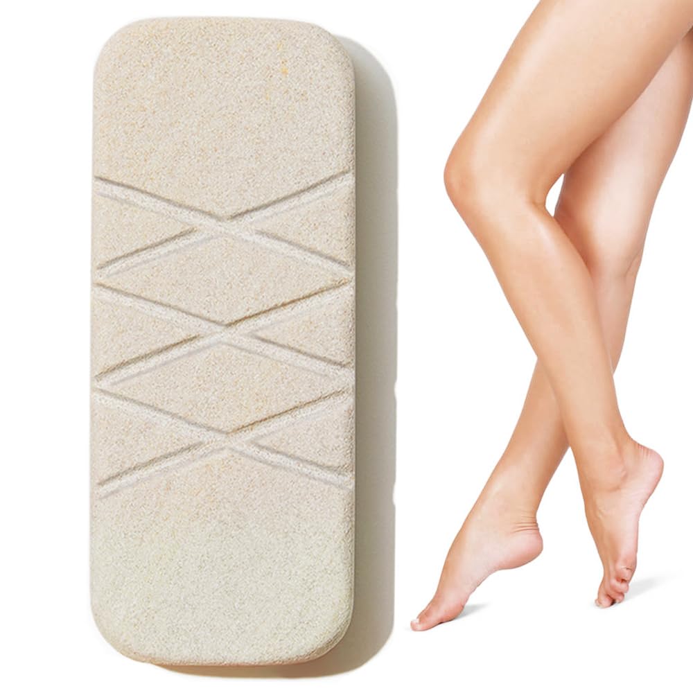 GET EVEN LEG SCRUB: Stone Body Scrub & Leg Exfoliator for Strawberry Legs, Ingrown Hair, KP Bump - Exfoliating Stone for Body, Feet, Dead Skin Remover - Stone Body Scrubber lasts 5+ Years