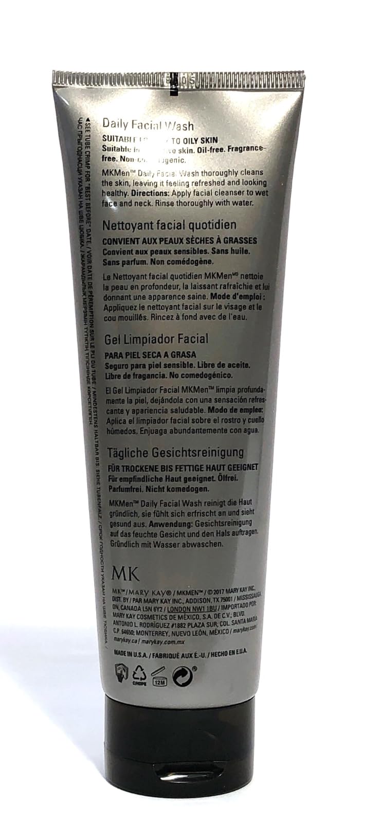 Mary Kay MK Men Daily Facial Wash Cleanser 3.3 fl. oz. / 95 ml