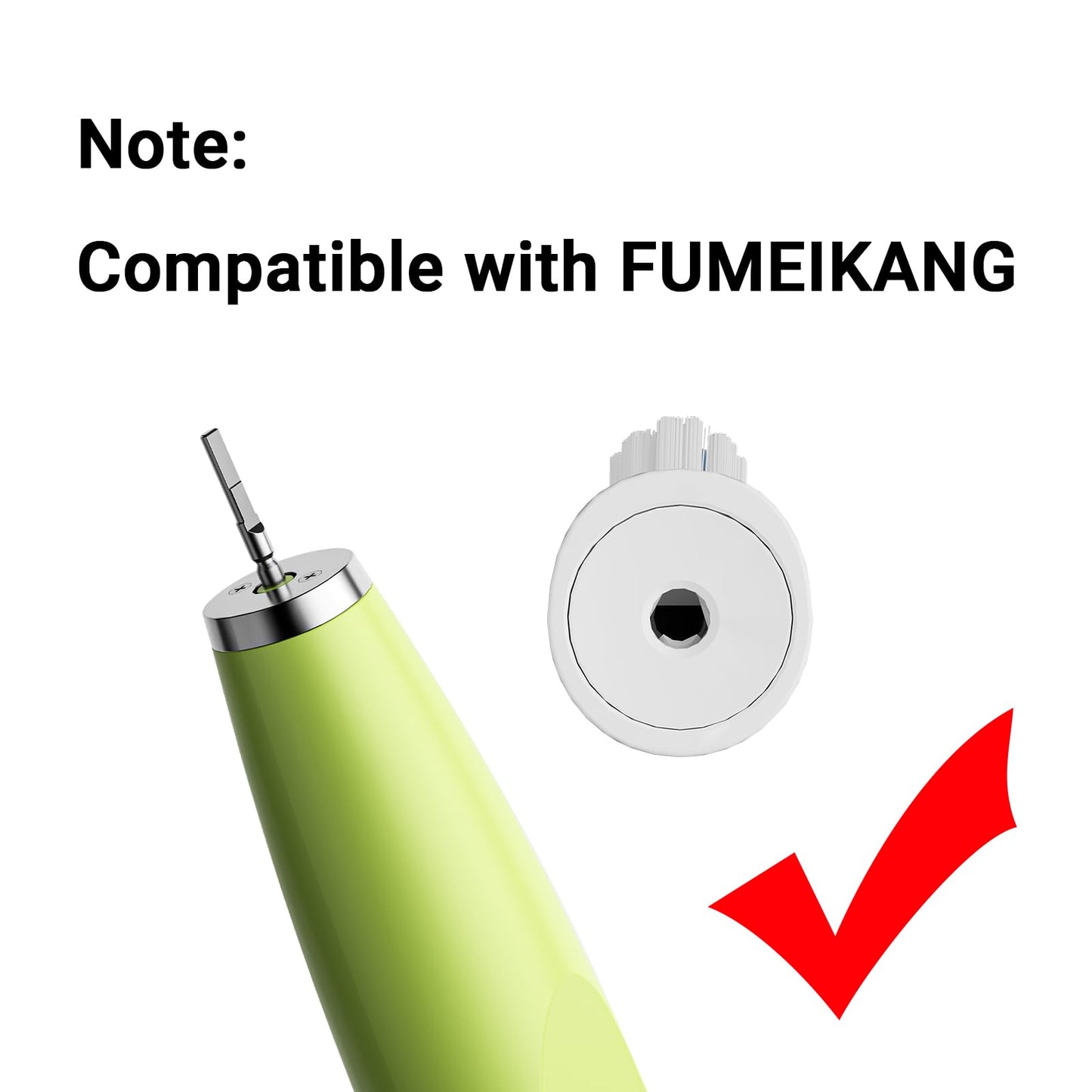 FUMEIKANG Kids Electric Toothbrush Heads Replacement Compatible with Philips Sonicare (Pack of 3) (Blue, Medium)