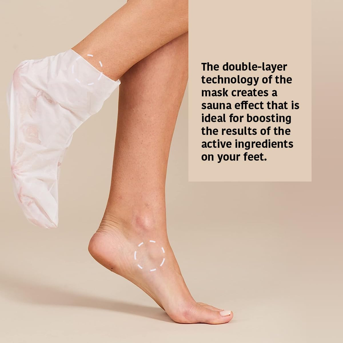 Nourishing Foot Mask Socks - Argan & Macadamia Oil | 15 Pairs | Intensive Treatment for Dry, Dehydrated Feet