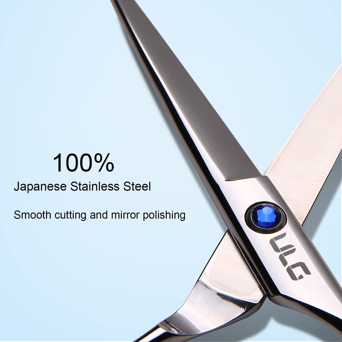 Professional Hair Cutting Scissors Kit - Japanese Stainless Steel Thinning Shears | 6.5 Inch Razor Edge