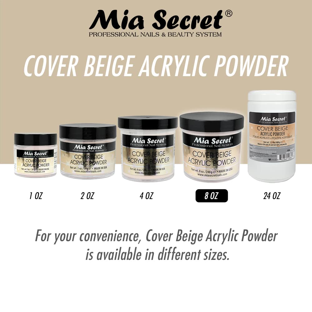 Mia Secret Cover Acrylic Powder - Cover Beige 8 oz