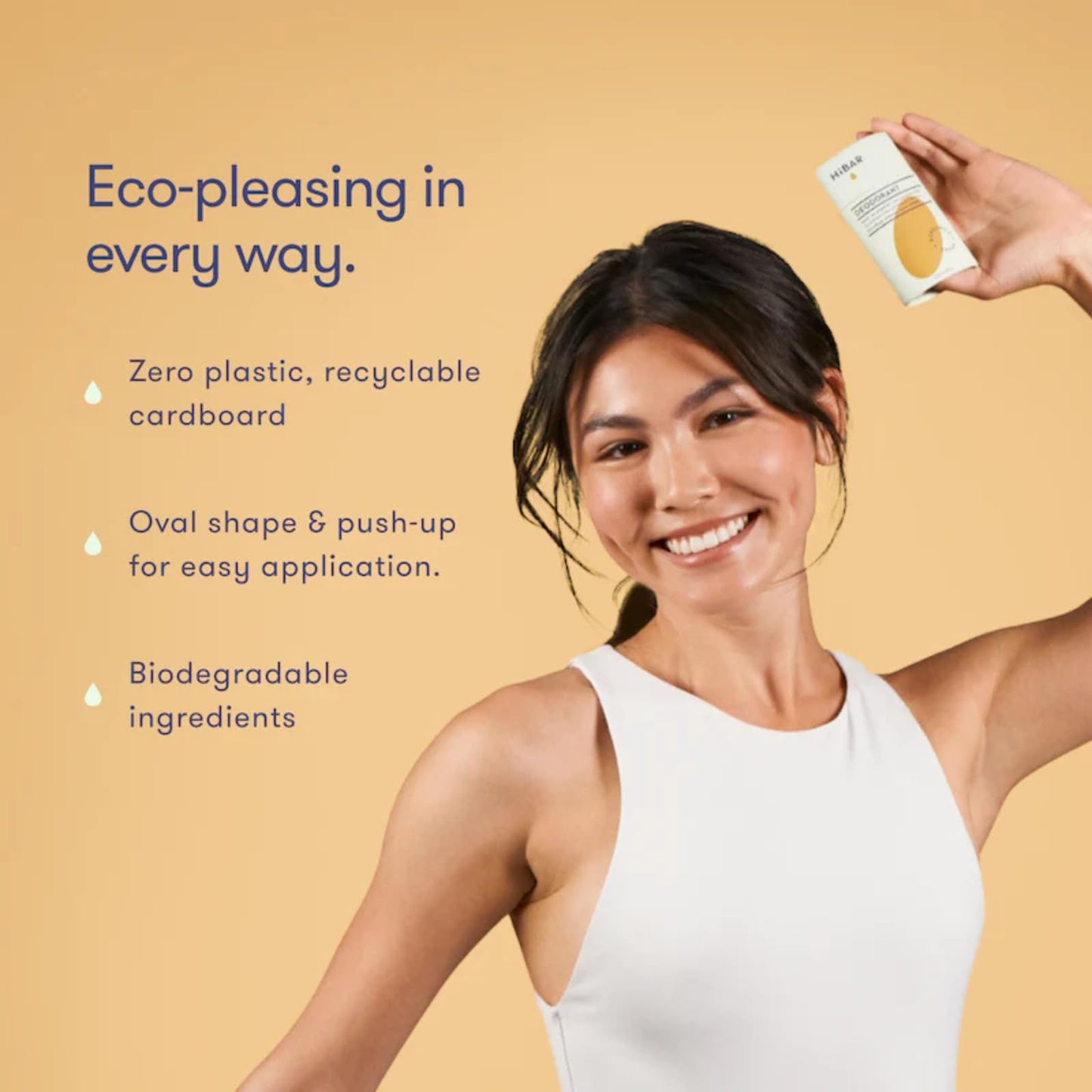 HiBAR - Bergamot & Cedar Plastic Free Deodorant - Natural Deodorant - All-Day Protection - With Sunflower Seed Wax, Rice Bran & Shea Butter - Plastic, Paraben & Aluminum-Free - Vegan - 3 Pack