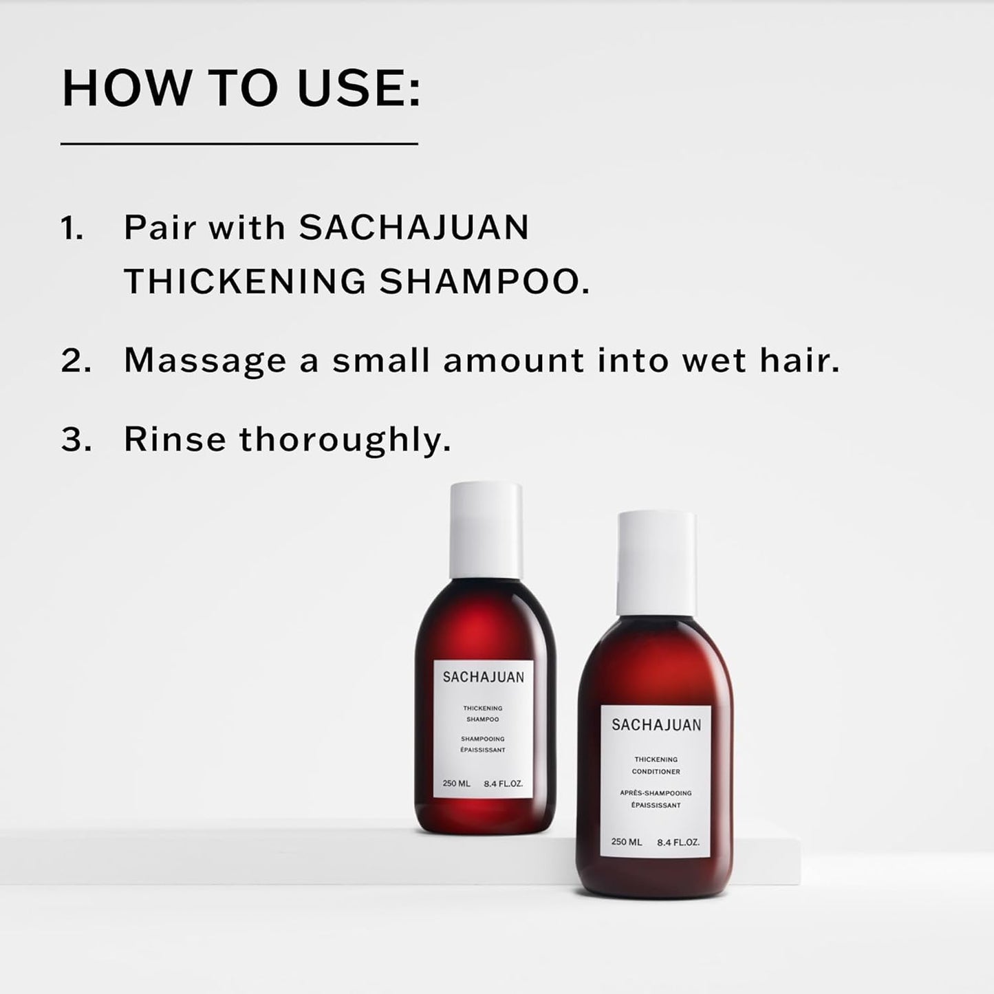 SACHAJUAN Thickening Conditioner | Volumizing Conditioner for Fuller, Thicker Hair | Smooth Volume, Hydration & Detangling | Thickening Technology | Vegan & Paraben-Free | 8.4 fl oz