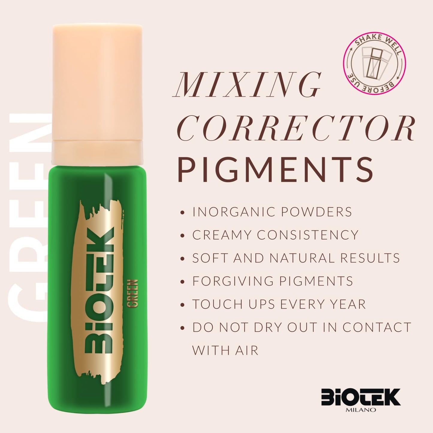 Mixing Corrector Pigment for Permanent Makeup - Made in Italy - Orange Red 0,61 fl.oz.