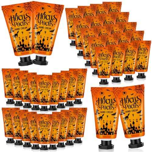 48 Sets Halloween Hand Cream Gifts Bulk Halloween Party Supplies Favors Hand Cream Travel Lotions Size Bulk with Ghost Spiderweb Skull for Birthday Christmas Holiday Party Guest Gifts