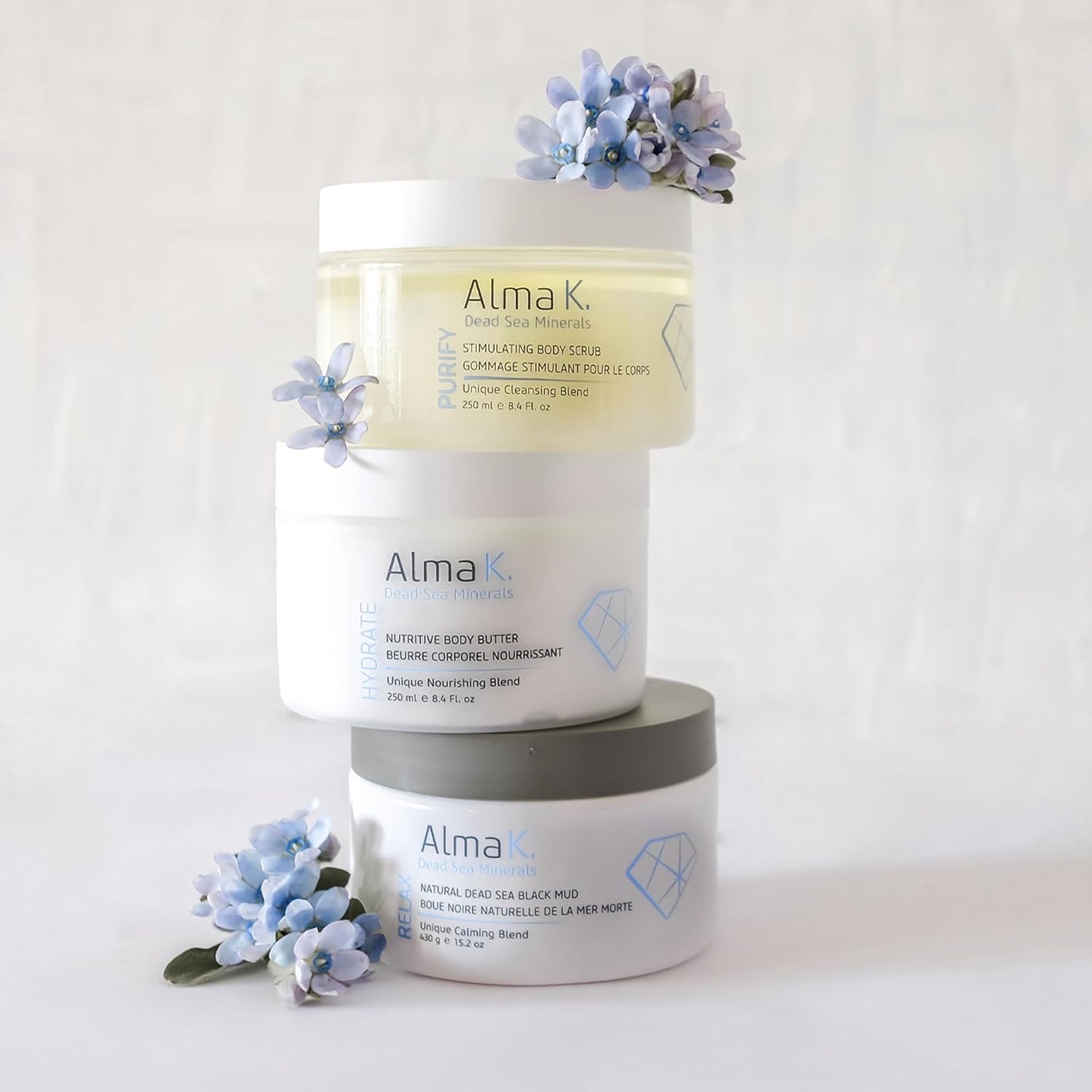 Alma K Nutritive Body Butter - Deep Hydration Cream with Shea Butter & Dead Sea Minerals | 8.45 oz for All Skin Types