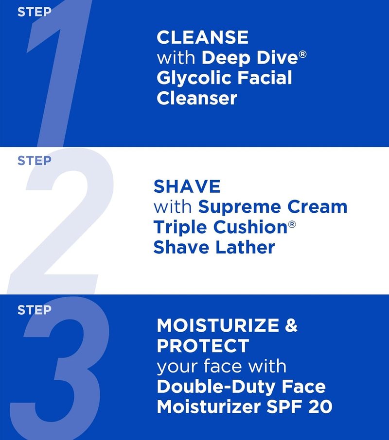 Jack Black Supreme Cream - Triple Cushion Shave Lather for Men | Rich, Moisturizing Shaving Cream