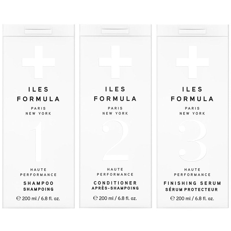 ILES FORMULA Deep Repair Shampoo & Conditioner Set - Hydrating Hair Care for Dry, Damaged Hair | Includes Finishing Serum & Blow Dry Cream