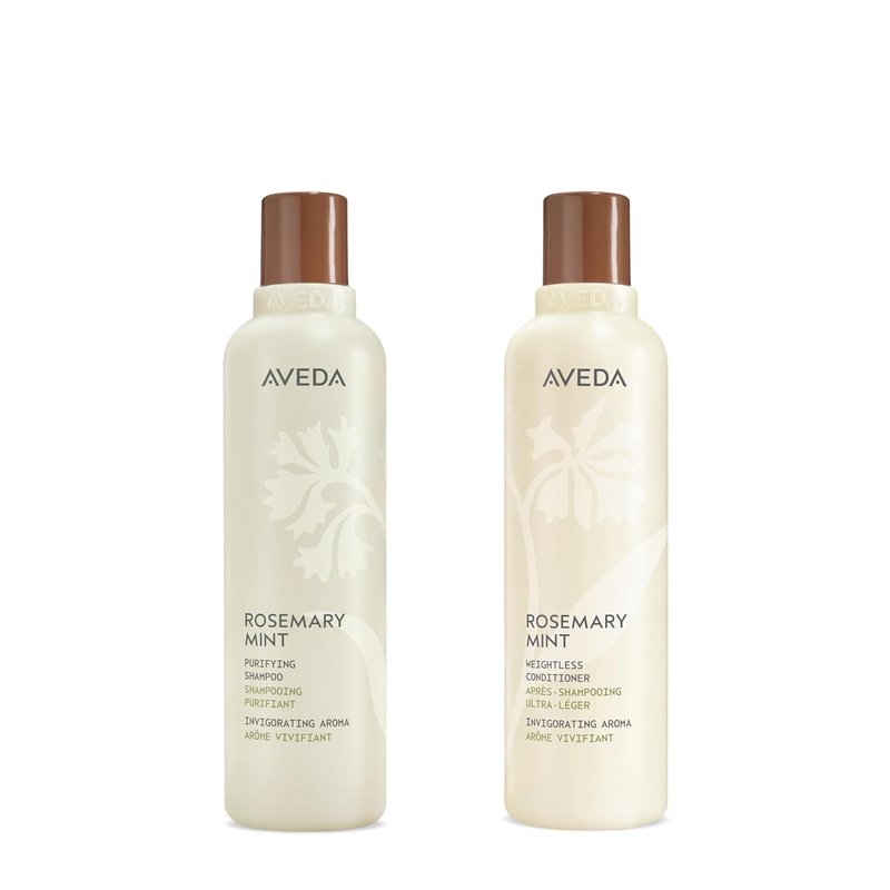 Aveda Rosemary Mint Purifying Shampoo - Clarifying Formula for Normal to Oily Hair | 97% Naturally Derived, Invigorating Aroma