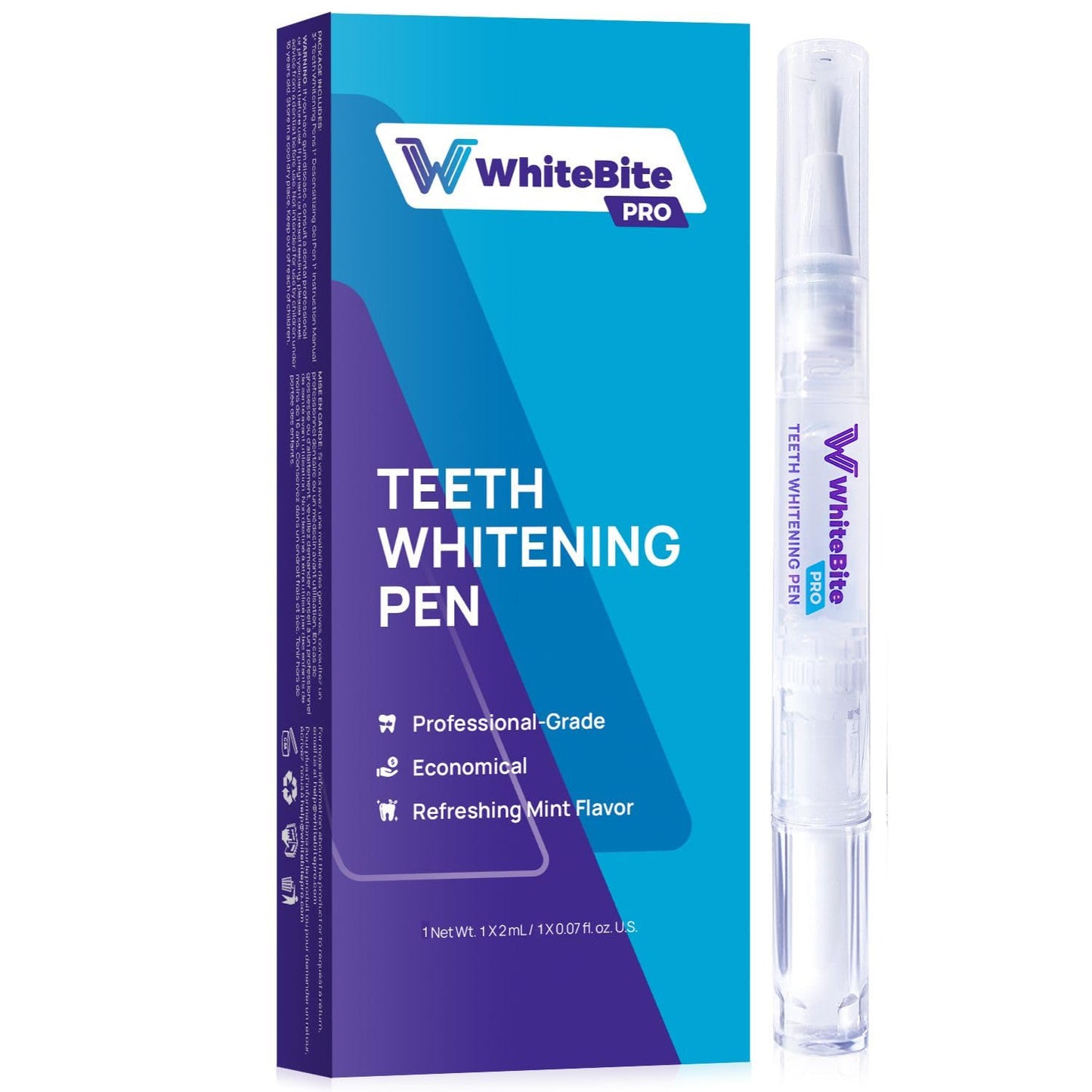 WhiteBite Pro Teeth Whiteing pens (1 Pens) – 35% Carbamide Peroxide Gel, Desensitizing Gel – Fast Whitening, Enamel-Safe, Travel-Friendly