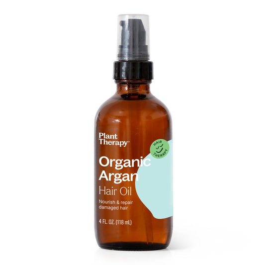 Plant Therapy Organic Argan Hair Oil, 4 oz,100% Pure and USDA Certified Organic, For Face, Hair, Skin, Nails and Cuticles