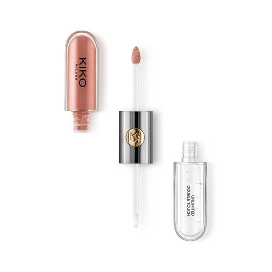 Kiko Milano Unlimited Double Touch 129, Liquid Lipstick With A Bright Finish In A Two-Step Application. Lasts Up To 12 Hours. No-Transfer Base Colour