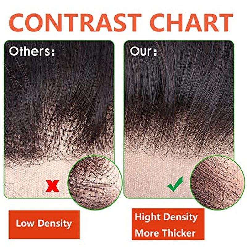 ELEE'S HAIR Loose Wave Lace Frontal With Baby Hair Lace Closure 13x4 Ear To Ear Swiss Lace Brazilian Virgin Hair Free Part Natural Color 16 Inch