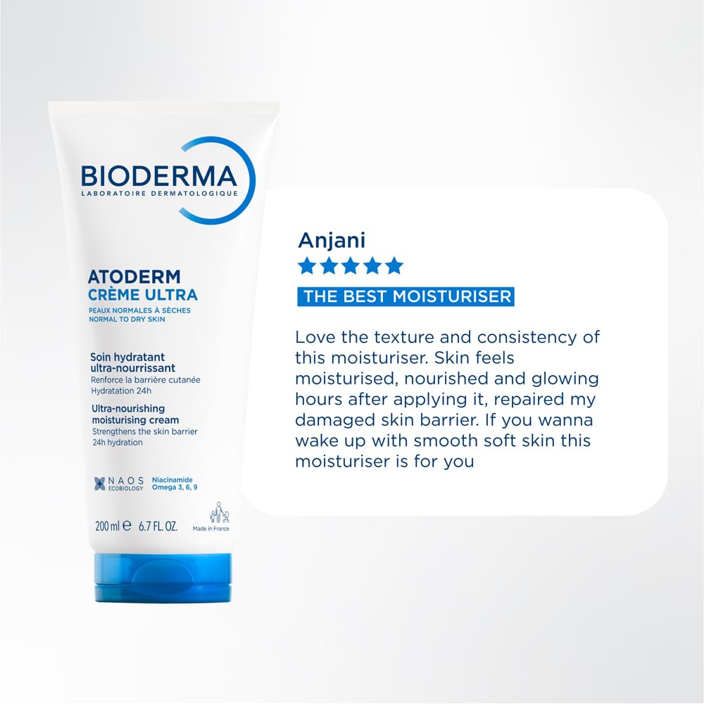 Bioderma - Atoderm Cream - Hydrating Body Lotion - Body Moisturizer for Normal for Dry Sensitive Skin