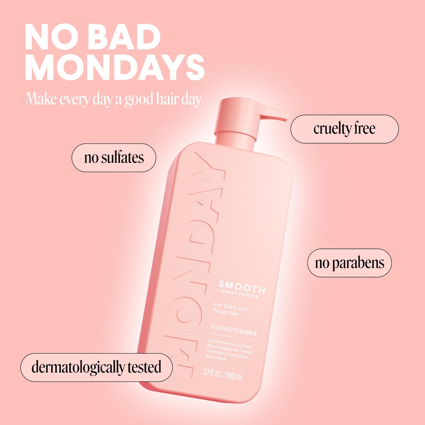 MONDAY SMOOTH CONDITIONER 798ML (Pack of 2)