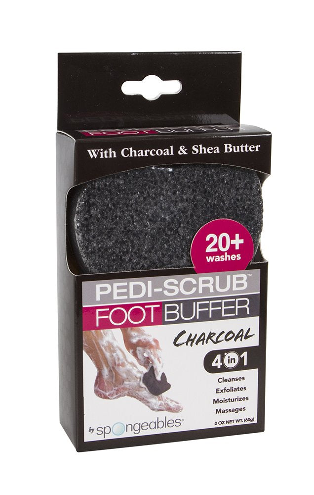 Spongables Pedi Scrub Foot Exfoliating 20+ Wash Sponge, Sweet Sangria, 3 Count (Pack of 2)