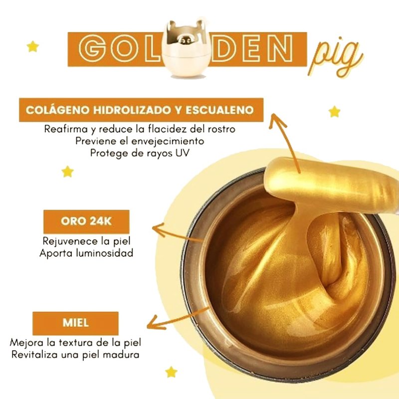 TONYMOLY Golden Pig Collagen Bounce Mask 80ml – 24K Gold, Hydrolyzed Collagen, Squalane & Honey Extract Hydrating Firming Face Mask for Radiant, Plump, Youthful-Looking Skin