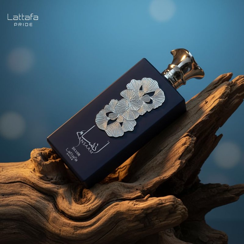 Lattafa Ansaam Silver Eau De Parfum Spray - Unisex Fragrance | 3.4 Ounce
