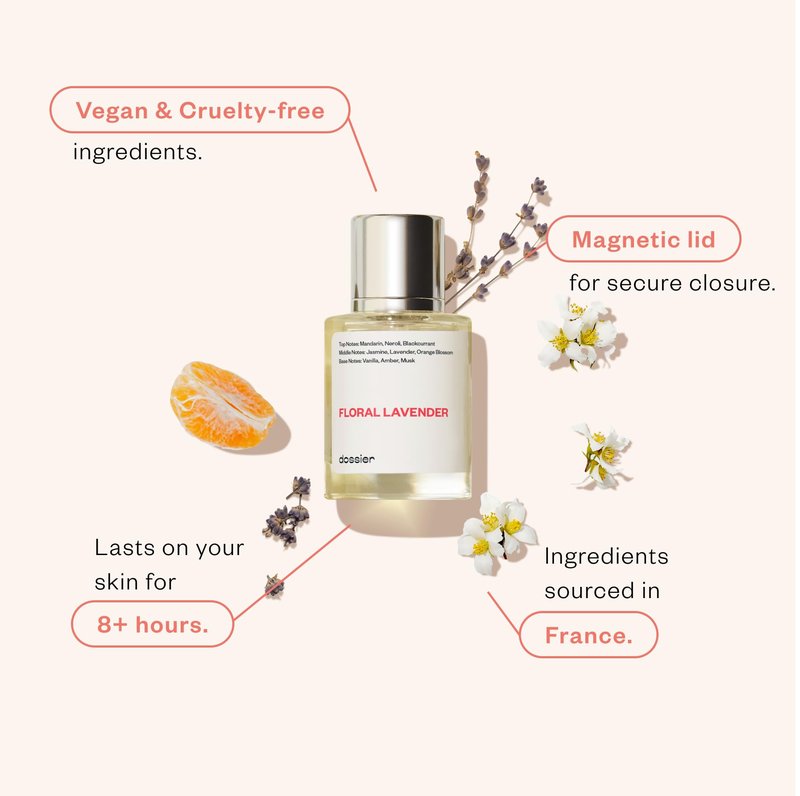 Dossier - Floral Lavender - Eau de Parfum - Inspired by Libre - Long-Lasting Fragrance - Feminine - 3.4 fl oz (100ml)